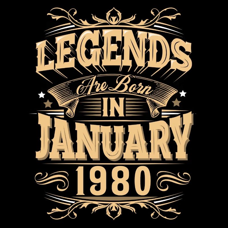 January 1980's Birthday Legend