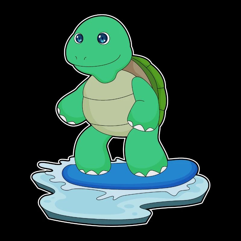 Turtle Snowboarder Snowboard