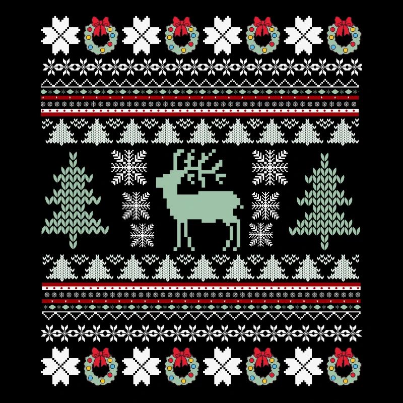 Motif Noel Retro