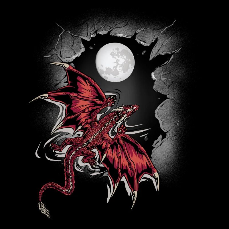 Moon Dragon Dragon Mythical Creature