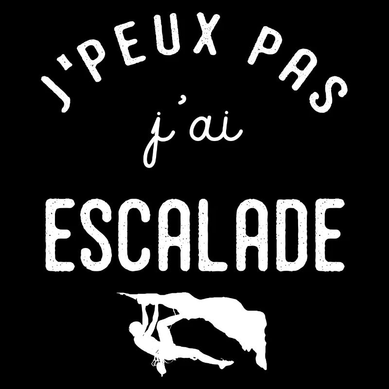 escalade un rocher Je peux pas j'ai escalade