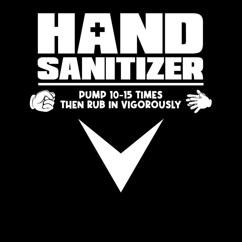 Instructions pour le désinfectant pour les mains Note humoristique pour
