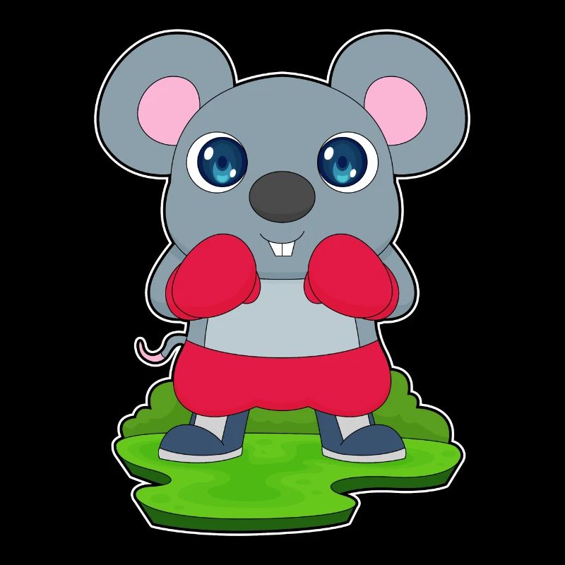 Souris Boxer Gants de Boxe Boxe