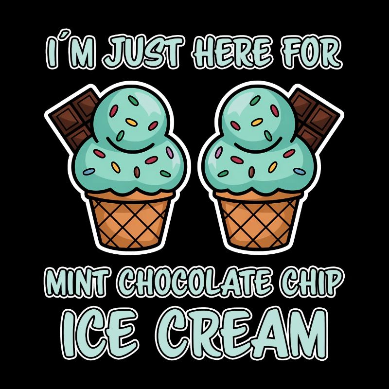 Schoko Minz Eis Spruch Lustiges Minz Eis Geschenk