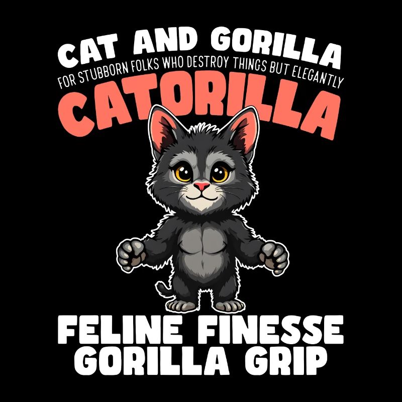 FELINE FINESSE GORILLA GRASP - CAT AND GORILLA