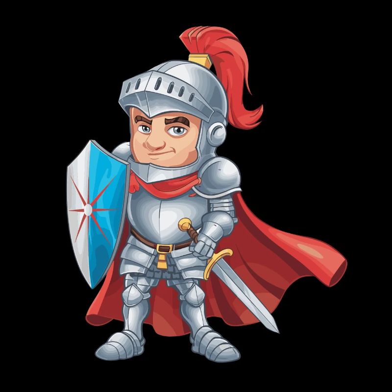 Freundlicher Ritter als Geburtstagsgeschenk Design