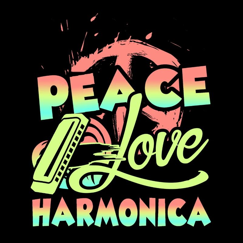 Peace Love Harmonica