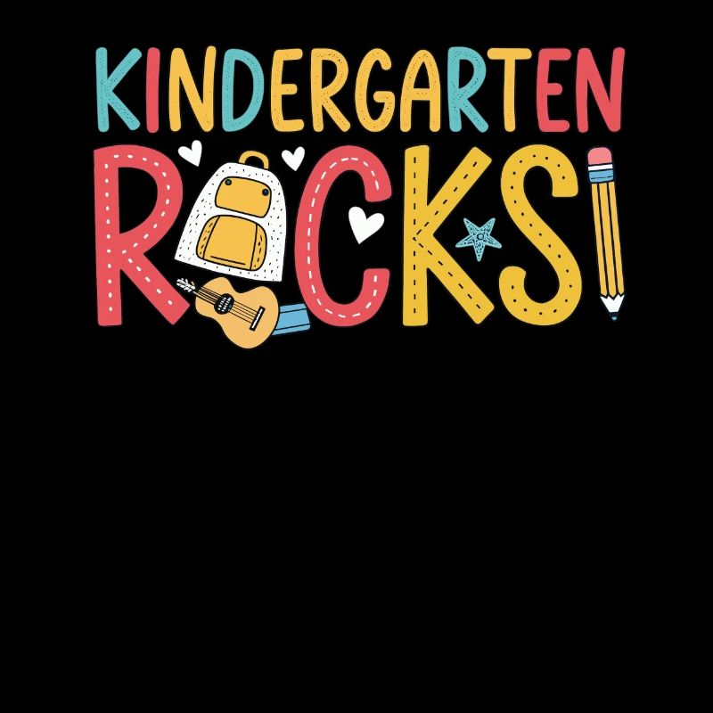 Kindergarten Rocks – Fun Design for Kids