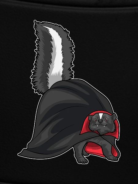 Stinktier Halloween Vampir