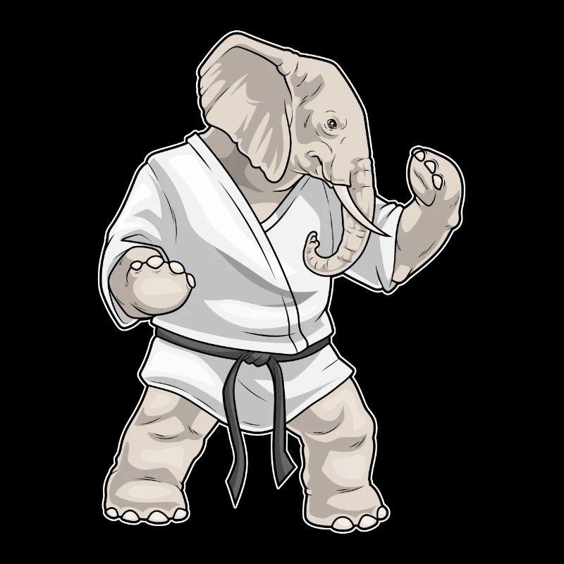 Elefant Karate Kampfsport