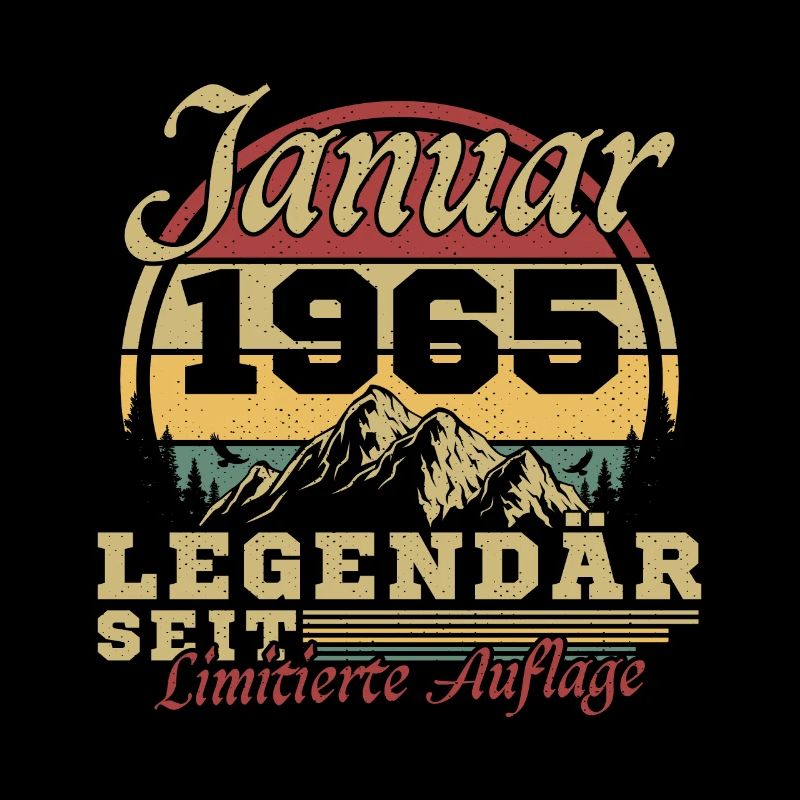 60e anniversaire Né en janvier 1965