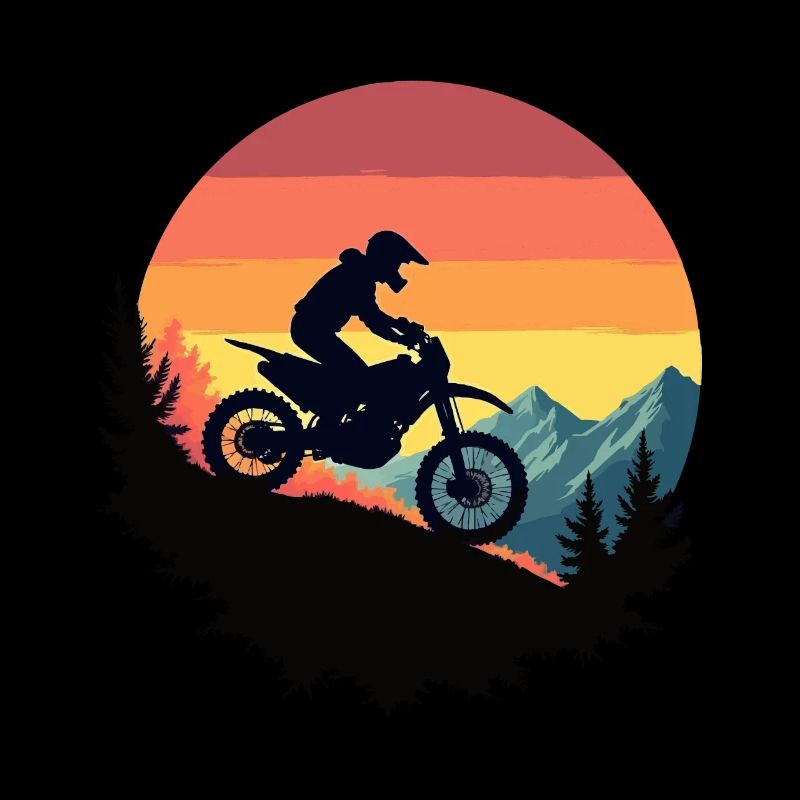 Motorcycle. Bikers in retro look.
