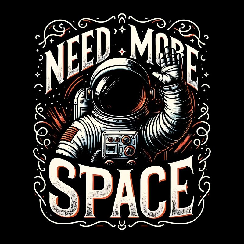 I need more space Free space Astronaut waves