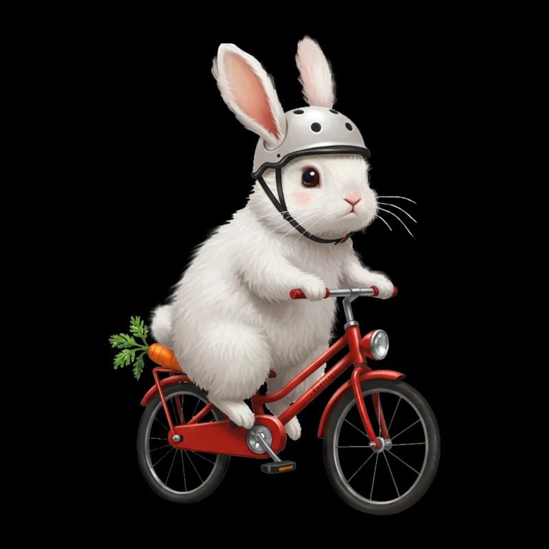 Lapin sur le vélo