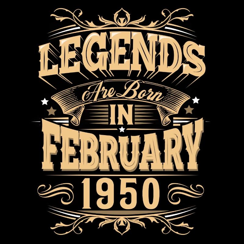 February 1950's Birthday Legend