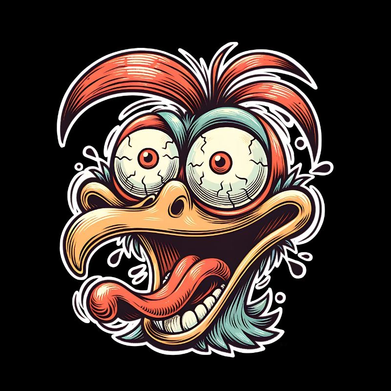 Poulet Oiseau Coq Crazy Bird