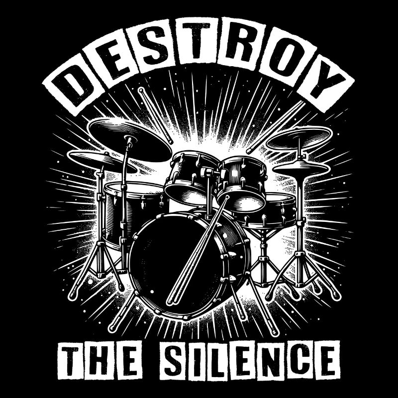 Batterie Batteur Destroy Silence Rockband