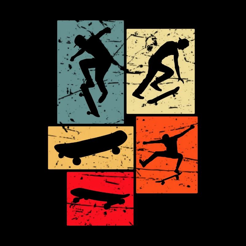 Skateboarding Retro