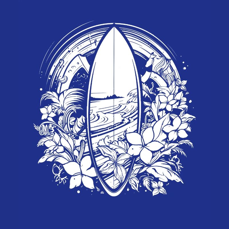 Surfboard Comic Style