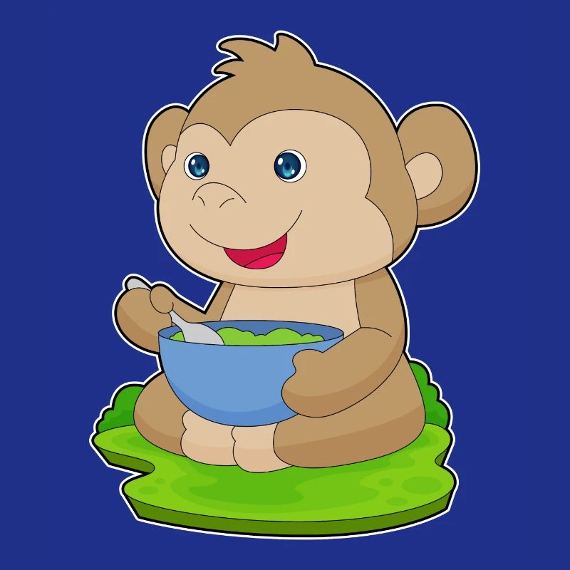 Cuisson dans un bol de cuisson pour singes