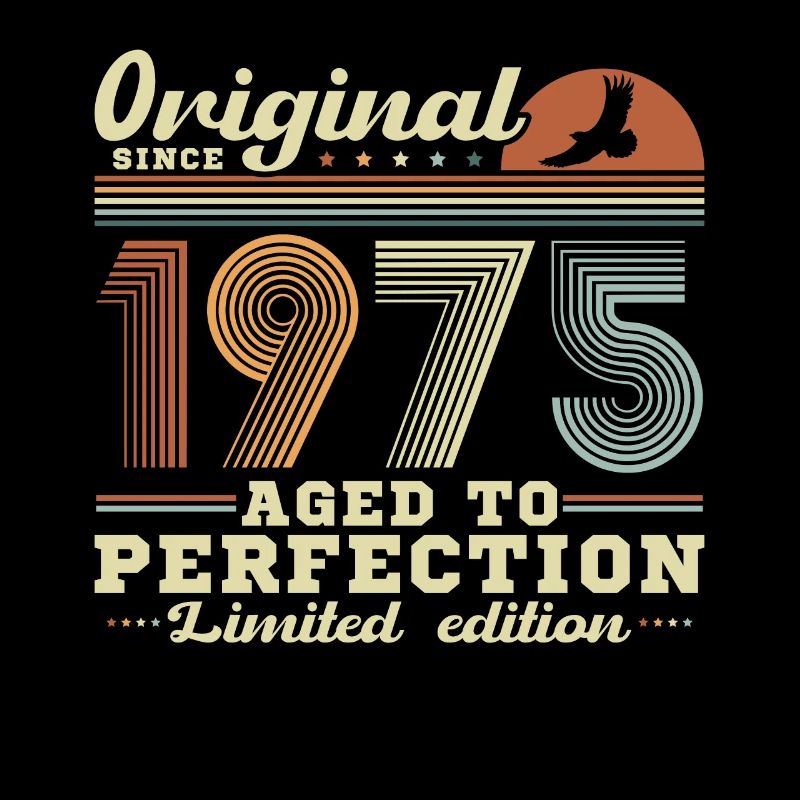 Vintage 1975 50th Anniversary Retro Gift