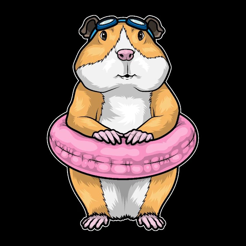 Hamster Schwimmen Rettungsring