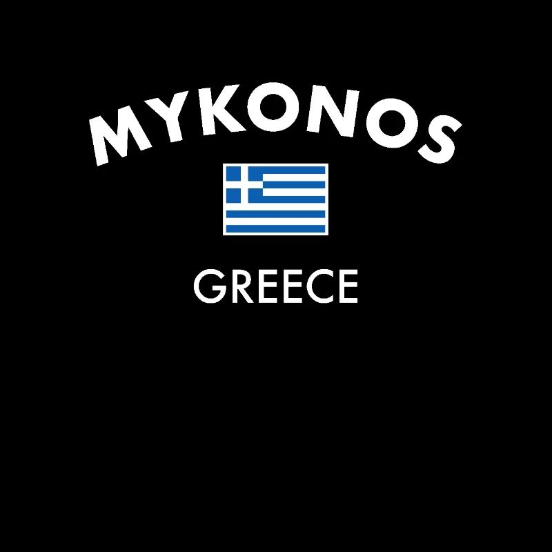 Mykonos Grèce Drapeau grec Grec
