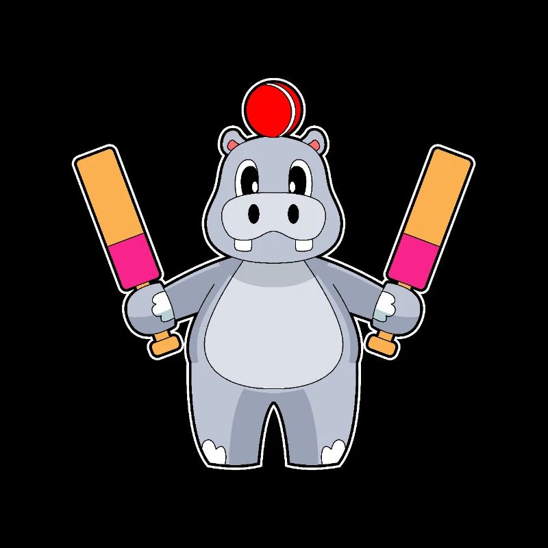 Hippopotame Cricket Battes de cricket