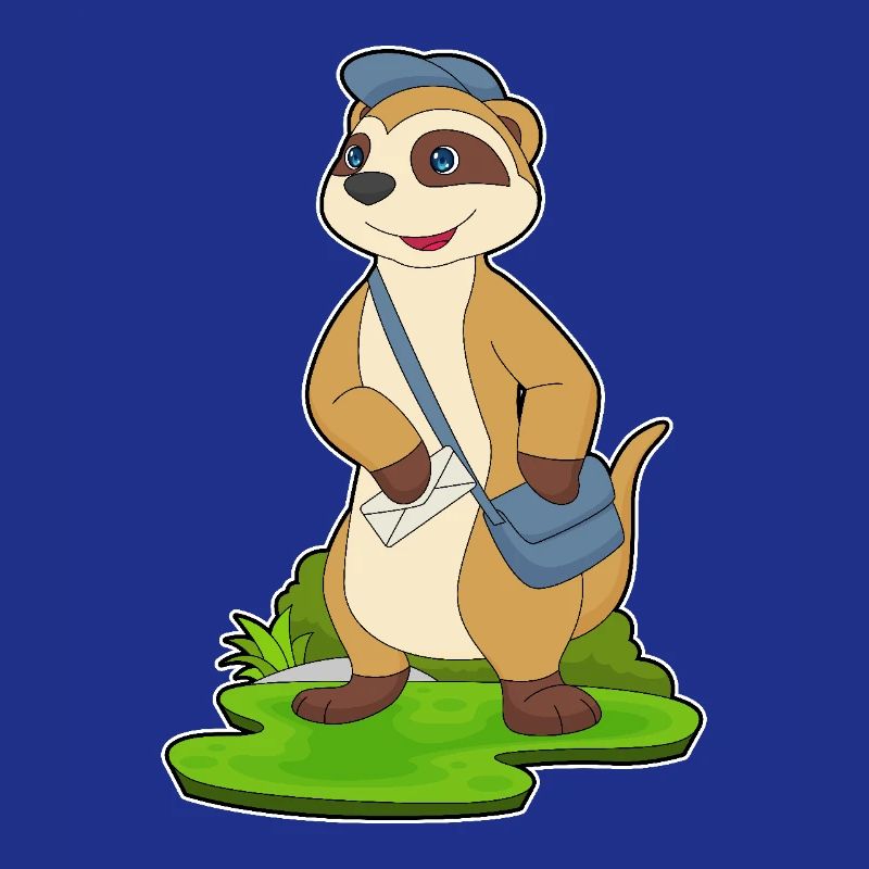 Erdmännchen Briefträger Brief