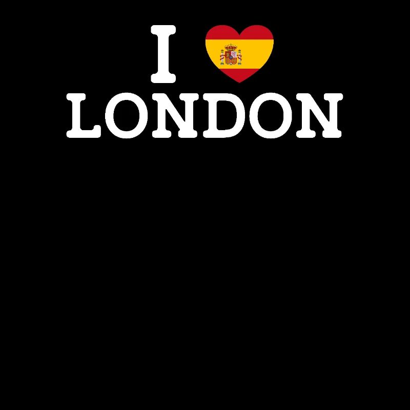 J’aime Londres Madrid Espagne Drapeau Entendre Cool Paris