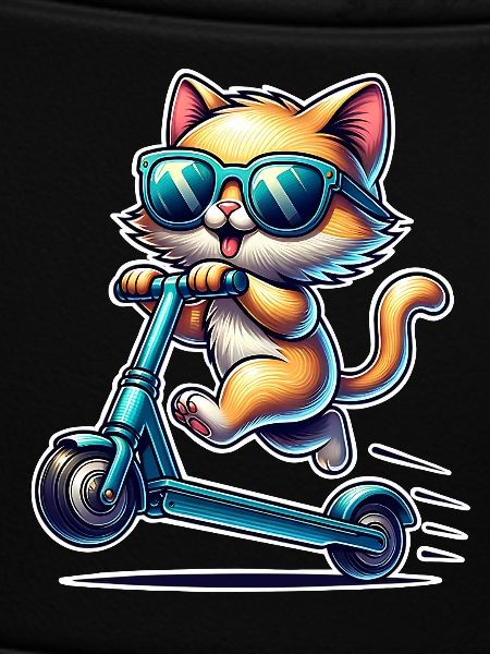 E-Scooter E-Roller Katze Scooter