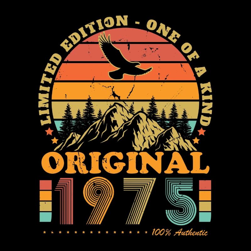 1975 Vintage Retro Geburtstagsgeschenk