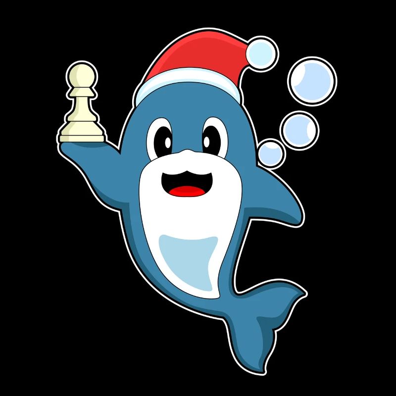 Delfin Weihnachten Schach