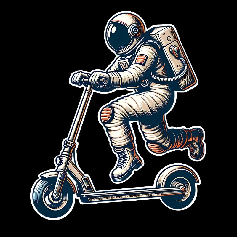 E-Scooter E-Scooter Trottinette Astronaute