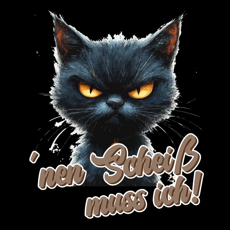 Drôle de chat avec dicton