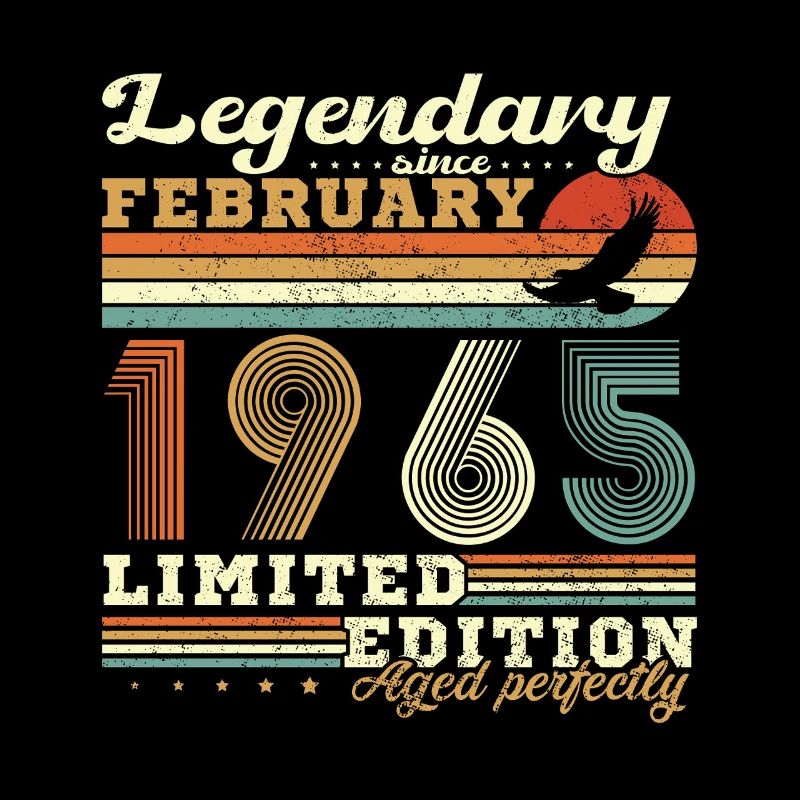 Februar 1965 Vintage Geburtstag 1965 Geschenk