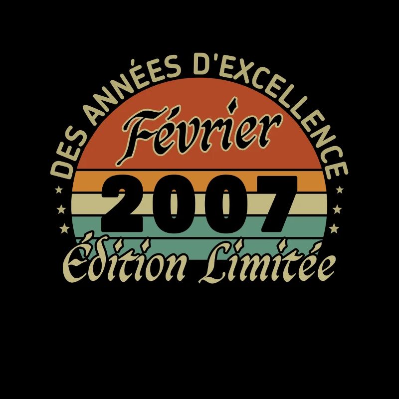 Février 2007 Vintage Anniversaire 2007 Cadeau