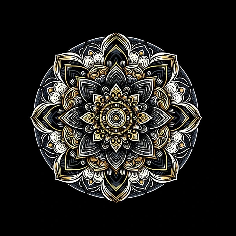 Mandala Modern Harmony Geometry Art