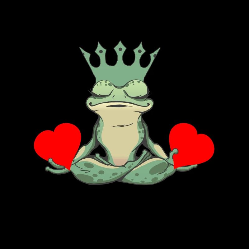 Grenouille de la Saint-Valentin Grenouilles Coeur Crapaud Roi