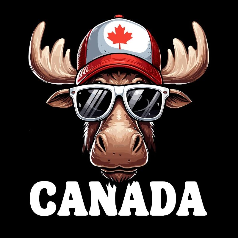 Canada Orignal Maple Leaf Lunettes de soleil Casquette Drôle