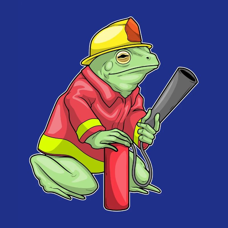 Frog Firefighter Fire Extinguisher Fire Brigade