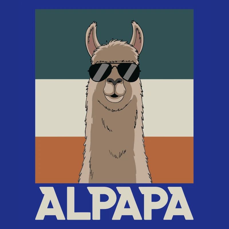 Papa Alpaka Dad Lustig Lama Vatertagsgeschenk