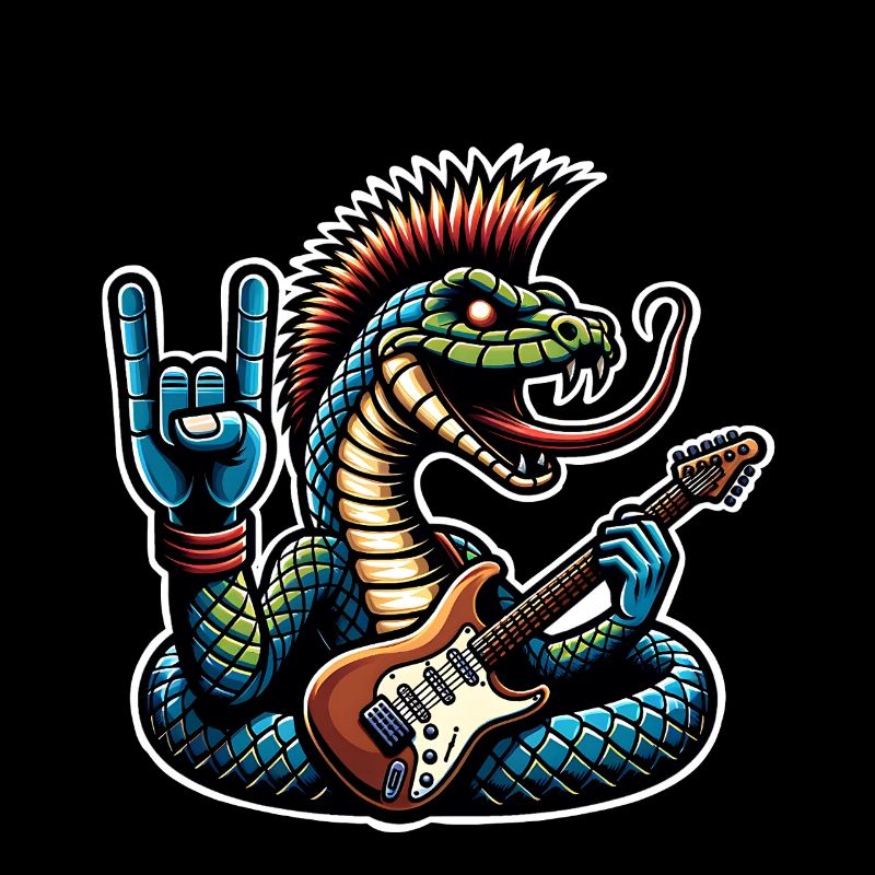 Snake Guitariste de rock and roll