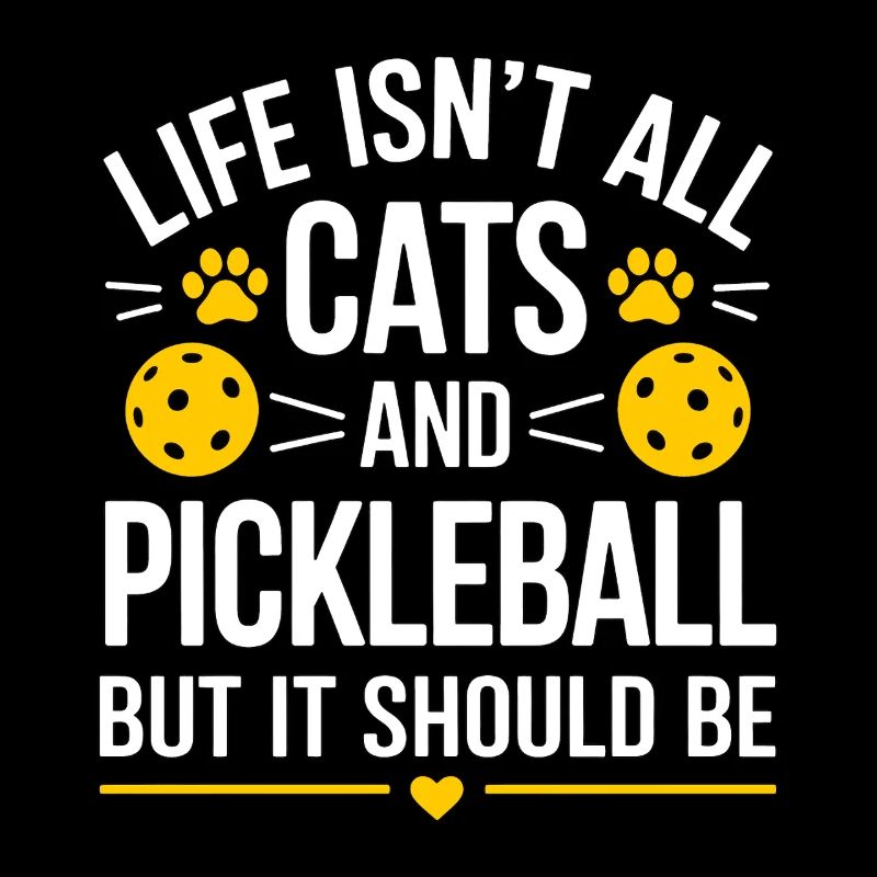 Pickleball Spruch Katze Lustig Pickleball Geschenk