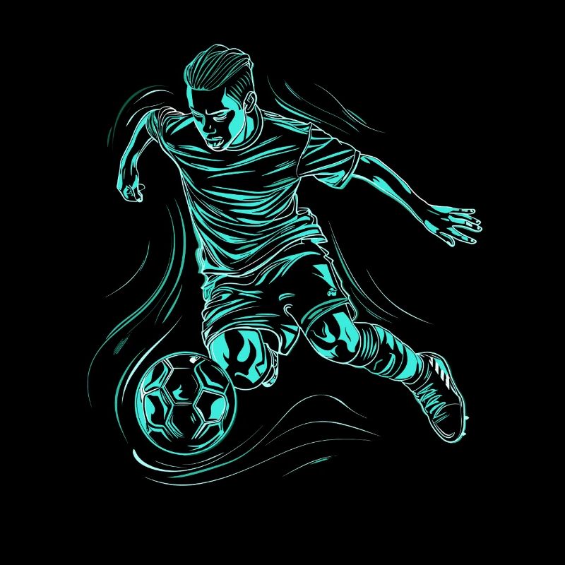 Soccer Boy Drawing