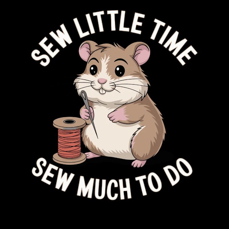 Coudre peu de temps Coudre beaucoup à faire Hamster