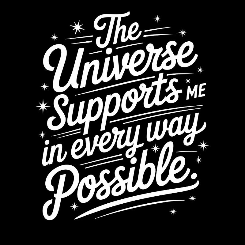 The universe supports me in every way