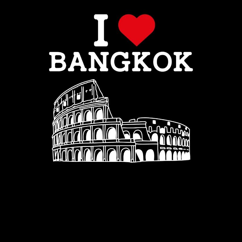 J’aime Bangkok Lover Colisée Cool Drapeau de la Thaïlande