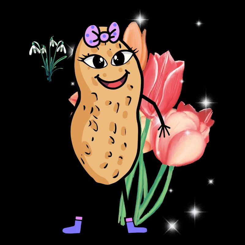 Peanut Spring Flowers Easter Flower Greeting Greeting