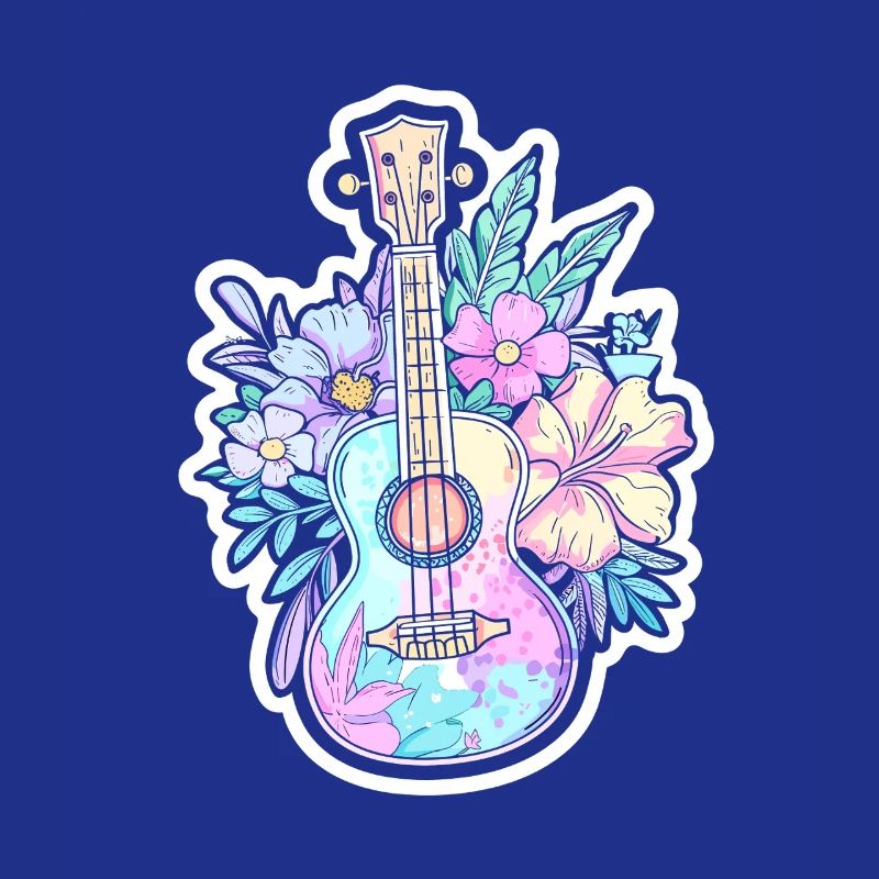 Ukulele Comic-Stil